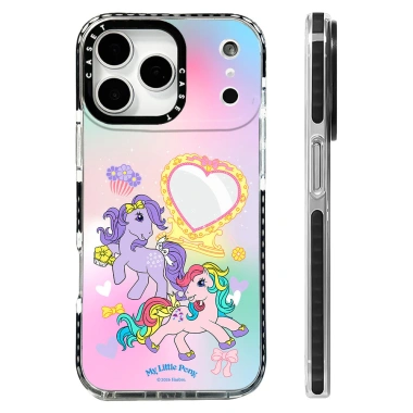 Ốp lưng My Little Pony hình trái tim, sạc không dây từ tính, tương thích iPhone 12‑17 Pro Max, silicone mềm chống sốc 3