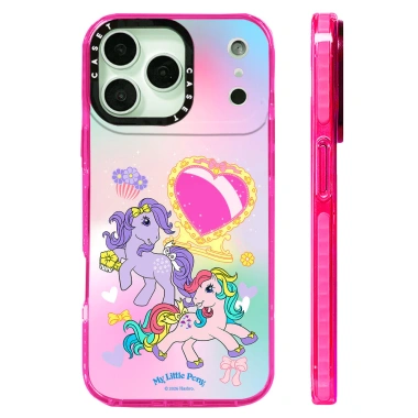 Ốp lưng My Little Pony hình trái tim, sạc không dây từ tính, tương thích iPhone 12‑17 Pro Max, silicone mềm chống sốc 6