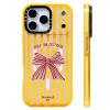Ốp Lưng Nơ Sọc Hồng Silicone, Sạc Không Dây, Tương Thích iPhone 12‑17 Pro Max, Chống Sốc 7