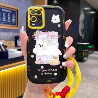 Ốp Lưng OPPO A54 4G Case Mèo Đáng Yêu Có Dây Lanyard - Giá chỉ 44.400₫