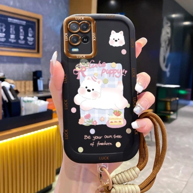 Ốp Lưng OPPO A54 4G Case Mèo Đáng Yêu Có Dây Lanyard - Giá chỉ 44.400₫