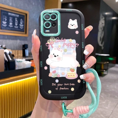 Ốp Lưng OPPO A54 4G Case Mèo Đáng Yêu Có Dây Lanyard - Giá chỉ 44.400₫
