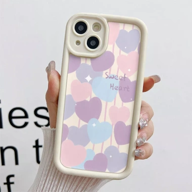 Ốp Lưng OPPO A6‑A95, A74‑A58, A57‑A53, A52‑A38, F11‑F9 Pro Reno 14‑10, 7Z‑6Z- Mắt Thiên Thần Chống Rơi Motif Tim JGS025