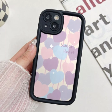 Ốp Lưng OPPO A6‑A95, A74‑A58, A57‑A53, A52‑A38, F11‑F9 Pro Reno 14‑10, 7Z‑6Z- Mắt Thiên Thần Chống Rơi Motif Tim JGS025