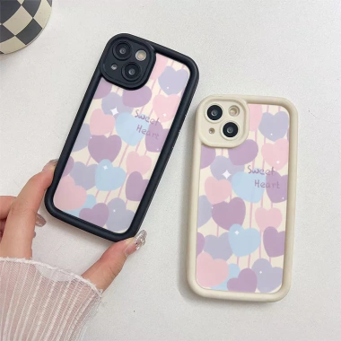 Ốp Lưng OPPO A6‑A95, A74‑A58, A57‑A53, A52‑A38, F11‑F9 Pro Reno 14‑10, 7Z‑6Z- Mắt Thiên Thần Chống Rơi Motif Tim JGS025