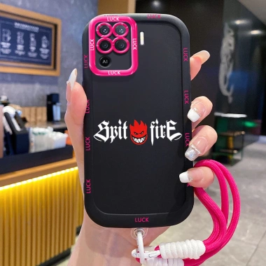 Ốp Lưng OPPO A94 Reno 5F Reno5 F Reno 5 Lite F19 Pro Case Đơn giản Với Lanyard