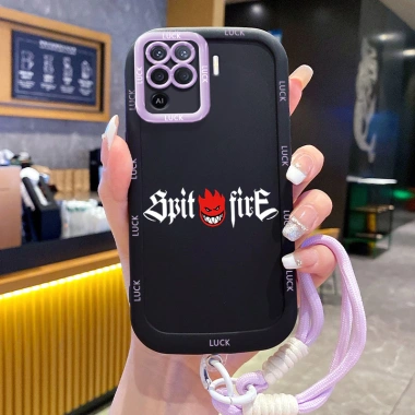 Ốp Lưng OPPO A94 Reno 5F Reno5 F Reno 5 Lite F19 Pro Case Đơn giản Với Lanyard
