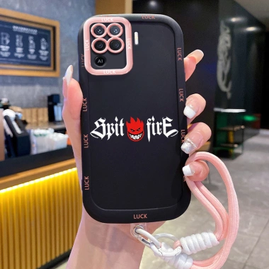Ốp Lưng OPPO A94 Reno 5F Reno5 F Reno 5 Lite F19 Pro Case Đơn giản Với Lanyard