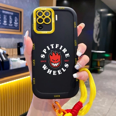 Ốp Lưng OPPO A94 Reno 5F Reno5 F Reno 5 Lite F19 Pro Case Đơn giản Với Lanyard