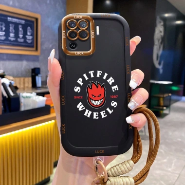 Ốp Lưng OPPO A94 Reno 5F Reno5 F Reno 5 Lite F19 Pro Case Đơn giản Với Lanyard