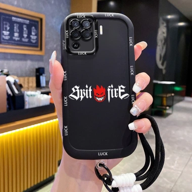 Ốp Lưng OPPO A94 Reno 5F Reno5 F Reno 5 Lite F19 Pro Case Đơn giản Với Lanyard