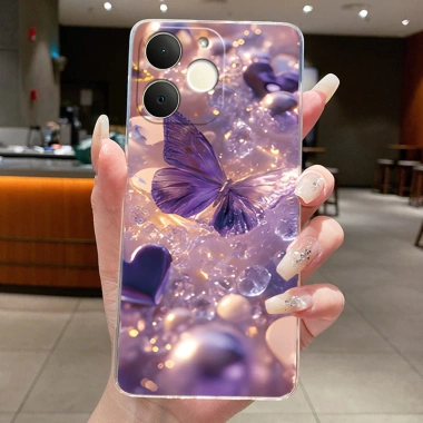 Ốp Lưng Realme Note 70 mới thiết kế bướm sang trọng TPU silicon mềm, giá 25.834₫