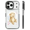Ốp Lưng Sạc Không Dây Thiên Thần Gấu Bông – Hoạt Hình Dễ Thương, Silicone Mềm, Tương Thích iPhone 12‑17, Chống Sốc