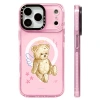 Ốp Lưng Sạc Không Dây Thiên Thần Gấu Bông – Hoạt Hình Dễ Thương, Silicone Mềm, Tương Thích iPhone 12‑17, Chống Sốc 4