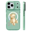 Ốp Lưng Sạc Không Dây Thiên Thần Gấu Bông – Hoạt Hình Dễ Thương, Silicone Mềm, Tương Thích iPhone 12‑17, Chống Sốc 5