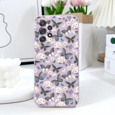 Ốp Lưng Silicon Bướm Xám cho Samsung Galaxy A72 A52 A52S A42 A32 A22 A12 A02 A02S 4G 5G - Giá 66.797 VND 3