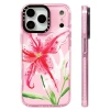 Ốp lưng silicone Starry Sky Lily Florals, sạc không dây từ tính, tương thích iPhone 12-17 Pro Max, chống sốc