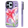 Ốp lưng silicone Starry Sky Lily Florals, sạc không dây từ tính, tương thích iPhone 12-17 Pro Max, chống sốc 4