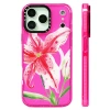 Ốp lưng silicone Starry Sky Lily Florals, sạc không dây từ tính, tương thích iPhone 12-17 Pro Max, chống sốc 6