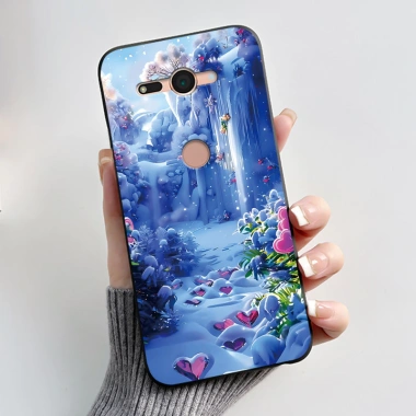 Ốp Lưng Sony Xperia XZ2 H8.324 H8.314 - Mèo Dễ Thương Đen, Mềm TPU Chống Sốc 2