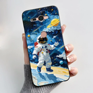 Ốp Lưng Sony Xperia XZ2 H8.324 H8.314 - Mèo Dễ Thương Đen, Mềm TPU Chống Sốc 6