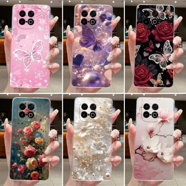 Ốp Lưng TPU Mềm Hoa Bướm trong suốt cho Vivo iQOO Z10 Turbo Pro - Giá chỉ 25.834₫