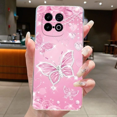 Ốp Lưng TPU Mềm Hoa Bướm trong suốt cho Vivo iQOO Z10 Turbo Pro - Giá chỉ 25.834₫