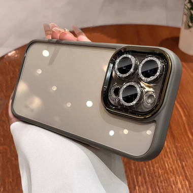 Ốp lưng trong suốt bảo vệ ống kính lấp lánh sang trọng cho iPhone 17/16/15/14/13/12/11 Pro Max, 16 Plus - 51,772₫ 2