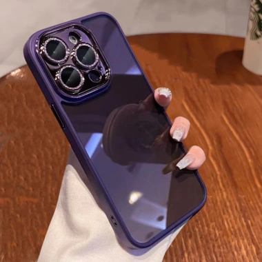 Ốp lưng trong suốt bảo vệ ống kính lấp lánh sang trọng cho iPhone 17/16/15/14/13/12/11 Pro Max, 16 Plus - 51,772₫ 7