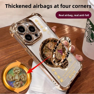 Ốp Lưng Trong Suốt OPPO Reno 14/13/12/11F, X8 Pro - Mạ Độ Bền, Giá Đỡ Xoay, Chống Sốc, Sang Trọng Giá 129.821₫
