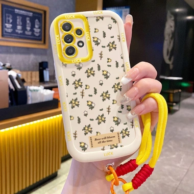 Ốp Lưng Vintage Hoa + Lanyard cho Samsung A52, A52 5G, A52s 5G, A13 5G, A23 5G, A53 5G - Giá 44.400₫