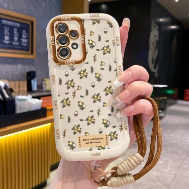 Ốp Lưng Vintage Hoa + Lanyard cho Samsung A52, A52 5G, A52s 5G, A13 5G, A23 5G, A53 5G - Giá 44.400₫