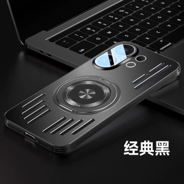 Ốp Lưng Vivo X200Fe 360 độ Kim Loại Mờ - Phim Ống Kính, Tản Nhiệt, Chống Sốc, Vỏ Cứng 10