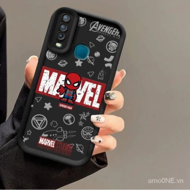 Ốp lưng Vivo Y11 Y17 U10 1.901 1.906 Hồng Bướm Spider Man viền cao bảo vệ camera 63.284₫