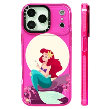 Ốp sạc không dây iPhone 17 Pro Max Ariel Princess silicone mềm trong suốt, chống sốc 5