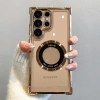 Ốp sạc không dây từ tính mạ sang trọng cho Samsung S25 S24 Ultra S23 FE S22 Plus – Vỏ mềm bảo vệ camera trong suốt 9