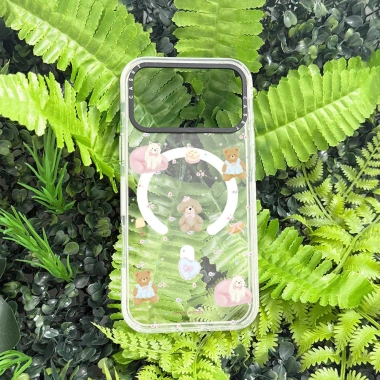 Ốp sạc từ tính không dây gấu cute, chống sốc, tương thích iPhone 11‑13, 15‑17 & 15 Plus - 122.040₫ 4