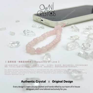 OwniCrystos Móc treo điện thoại thạch anh hồng - Tình duyên, bình an - 499.998đ 2