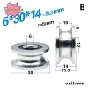 Panpia Bánh xe ròng rọc vòng bi lăn 8x30x14mm - Bánh U, dẫn hướng, chống gỉ, 69.190 VND 10