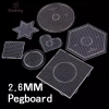 Pegboard Pixel Art SHANRONG Đồ chơi giáo dục ghép hạt trong suốt xếp mẫu 42.900₫