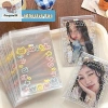 Pengtao35 50 Túi Opp Dễ Thương Graffiti Mèo Con Tự Dính Bảo Vệ Thẻ Photocard Kpop