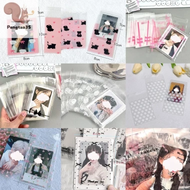 Pengtao35 Photocard Protector 50 cái Star Bowknot - Túi Opp tự dính, bao bì quà tặng, niêm phong COD - Giá chỉ 44.990₫ 2