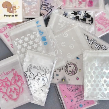 Pengtao35 Photocard Protector 50 cái Star Bowknot - Túi Opp tự dính, bao bì quà tặng, niêm phong COD - Giá chỉ 44.990₫ 6