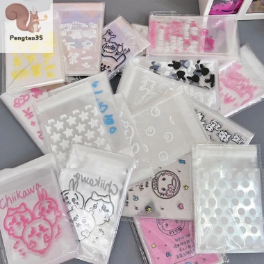 Pengtao35 Photocard Protector 50 cái Star Bowknot - Túi Opp tự dính, bao bì quà tặng, niêm phong COD - Giá chỉ 44.990₫ 7