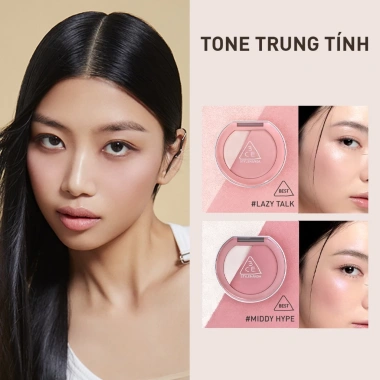 Phấn Má Hồng Bắt Sáng 3CE Blushlighter 9g - Màu Hồng Rạng Rỡ, Giá Ưu Đãi 448k
