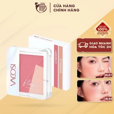 Phấn Má Hồng Bắt Sáng Vacosi Flaso Blush Set 8.3g - Giá chỉ 130.000 VND giảm sâu