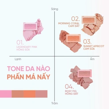 Phấn má hồng mịn lì LG Makeup Glokolor Mood Touch 3.5g - Giá chỉ 215.000₫ 2 Phấn má hồng mịn lì LG Makeup Glokolor Mood Touch 3.5g - Giá chỉ 215.000₫ 2