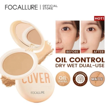Phấn nền nén Focallure FA155 vitamin C kiềm dầu 9g Rosslyn chính hãng - Giá 99.000 VND