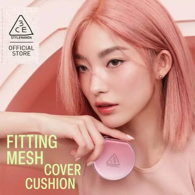 Phấn Nước 3CE Da Sáng Tự Nhiên 11g Mesh Cover Cushion - Che Phủ Mịn, Tự Nhiên