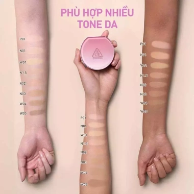 Phấn Nước 3CE Da Sáng Tự Nhiên 11g Mesh Cover Cushion - Che Phủ Mịn, Tự Nhiên 3 Phấn Nước 3CE Da Sáng Tự Nhiên 11g Mesh Cover Cushion - Che Phủ Mịn, Tự Nhiên 3